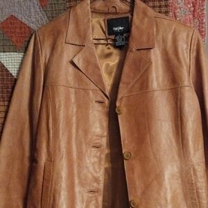 Mossimo Supply Co. Tan Leather Jacket